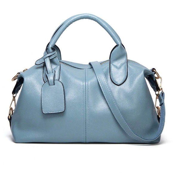 🆕 Faux Leather Top Handle Crossbody Handbag - Picture 1 of 13